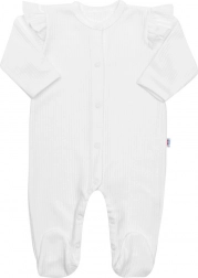 Tutina in cotone per allattamento New Baby Practical bianca per bambine 92