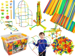 Cannucce da costruzione – set di costruzioni 3D 1000 pezzi in valigetta