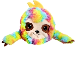 Animale di peluche rotondo con motivo arcobaleno 30 cm