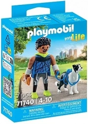 Playmobil My Life corridore con border collie