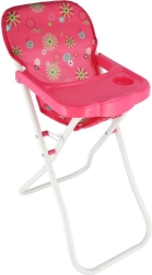 Seggiolone per bambole con vassoio, pieghevole