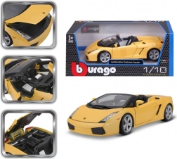 Modello in metallo dell'auto Lamborghini Gallardo Spyder gialla