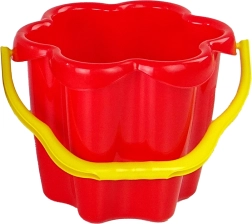 Secchiello di plastica Fiore per la sabbia – Rosso