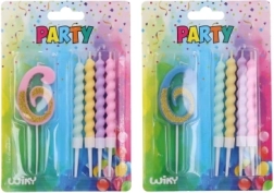 Candela festa numero 6 e 4 candele