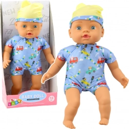 Bambola Neonata in Abitino Blu con Berretto