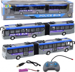 Autobus della polizia RC con luci LED grigio 1:32