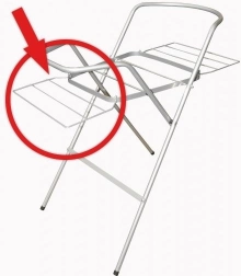 Stendino per supporto per vaschetta – bianco