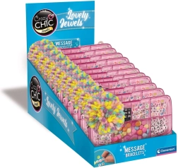 Crazy Chic fabbrica di messaggi – set creativo per braccialetti CLEMENTONI