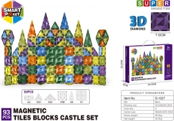 Costruzioni magnetiche 3D – set da 93 pezzi
