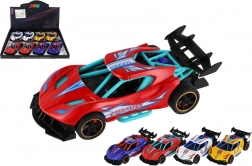 Macchinina sportiva in metallo 14 cm a carica retromarcia