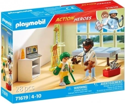 Set di figure Pediatra con orsacchiotto di peluche