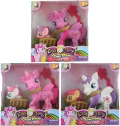 Set di unicorni con cestino