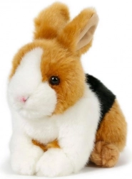 coniglietto di peluche marrone-nero-bianco 15 × 17 cm