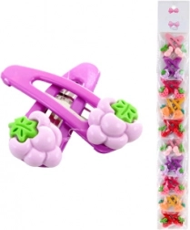 Mollette per capelli con motivo fruttato, 2 pz