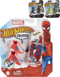 Mattel Hot Wheels Skate set tematico di fingerboard con skateboard e scarpe - 1 pezzo