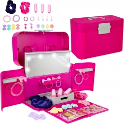 Casdon DYSON toeletta per bambini 2-in-1 valigetta con luce e accessori per capelli