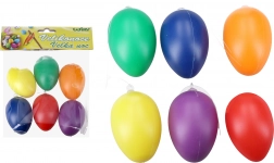 Uova decorative colorate in plastica da appendere 6 cm