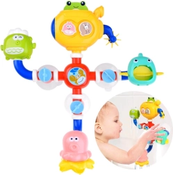 Giocattolo da bagno divertente con mulino ad acqua e giostra