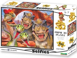 Puzzle Selfie Raptor con effetto 3D, 100 pezzi
