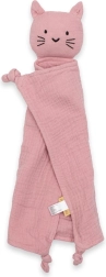 Doudou in mussola NEW BABY Cat rosa