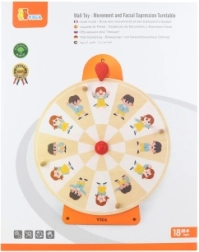 Viga gioco da parete – ruota delle emozioni in legno, FSC, Montessori
