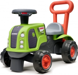 Spingicarro trattore Claas con volante direzionale verde