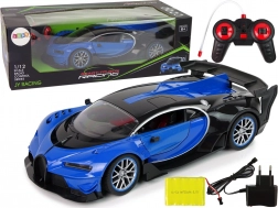 auto sportivo RC 1:12 con apertura porte a distanza e luci LED