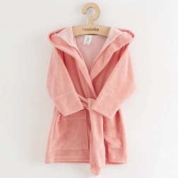 accappatoio in spugna per bambini New Baby Comfortably rosa 92/98