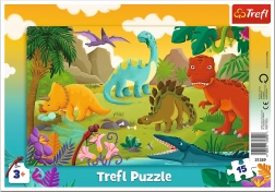 Puzzle Dinosauri per Bambini 15 Pezzi