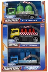 Teamsterz macchina da cantiere City Loader – modello in metallo di veicolo da lavoro 10 cm