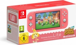 Nintendo Switch Lite coral con il gioco Animal Crossing: New Horizons