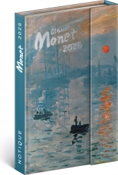 Agenda settimanale Claude Monet 2026, 11 x 16 cm
