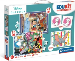 Clementoni set di giochi Disney classico 4 in 1