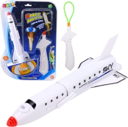 Astronave con paracadute luminoso e fionda