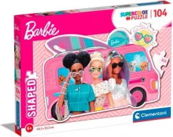 puzzle 104 pezzi shaped barbie