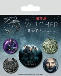 Set di badge Witcher