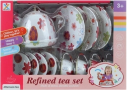 Set da tè in latta con fiorellini