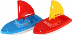 barca a vela di plastica per l’acqua per bambini 12 × 21 cm, 2 colori