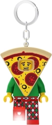 Portachiavi LEGO Pizza – minifigure luminosa con LED