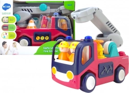 Camion dei pompieri interattivo per bambini con suoni e luci