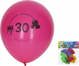 Palloncini gonfiabili 30 cm con numero 30 – set da 5 pezzi