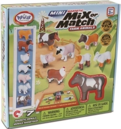 MalBlo Magnetic Mini – animaletti della fattoria, costruzioni magnetiche per bambini