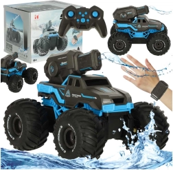 Auto anfibio RC impermeabile con cannone ad acqua e controllo gestuale