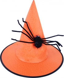 Cappello da strega con ragno per adulti