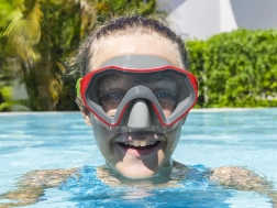Maschera da nuoto per bambini Bestway Crusader 7+ – Rosso