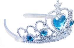Corona principessa invernale con pietrine blu