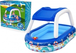 Bestway piscina gonfiabile per bambini Sea Captain con tettuccio e volante