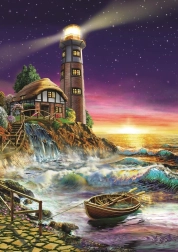 Puzzle tramonto al faro 500 pezzi