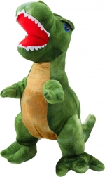 Dinosauro di peluche verde con texture di pelle