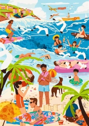 Trefl puzzle Premium Plus L'Arte del Colore: Nell'estate calda 1000 pezzi